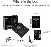 ASUS TUF GAMING B760-PLUS WIFI DDR4 1700p ATX 4x DDR4,PCIe® 5.0,WiFi 6, BT5.2,3x M.2 slots, 4x SATA 3 Port, Anakart
